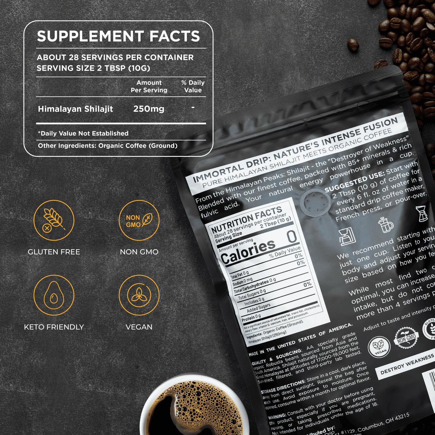 Shilajit-Infused Coffee