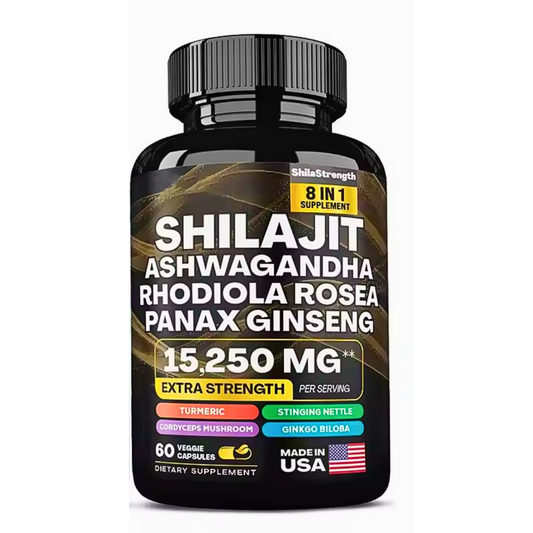Shilajit Multivitamin (Turmeric, Ashwagandha, Ginger, Cordyceps Mushrooms)